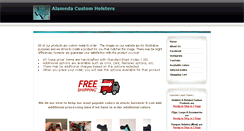 Desktop Screenshot of alamedacustomholsters.com