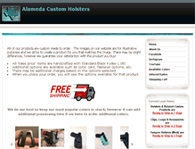 Tablet Screenshot of alamedacustomholsters.com